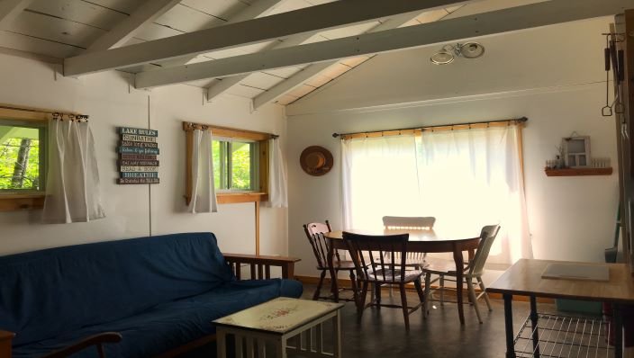 Get comfortable in the living-dining room